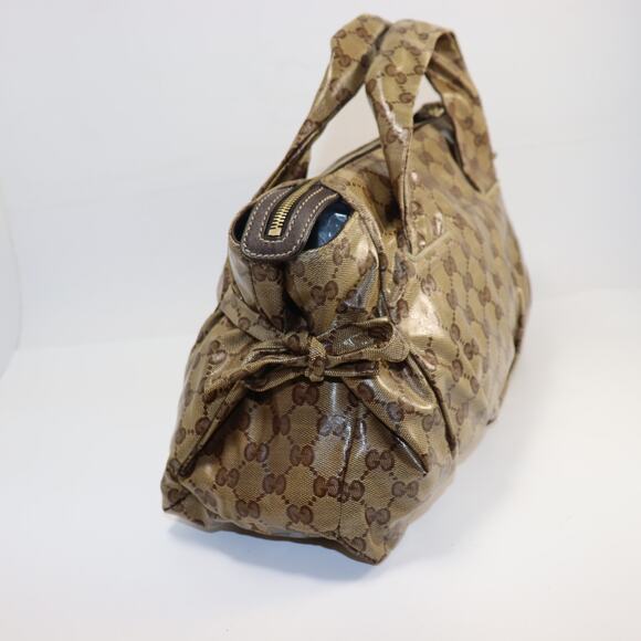 Gucci Hysteria Tote GG Crystal Coated Canvas Brown Monogram - Picture 4 of 9